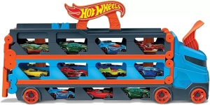 Hot Wheels 2 In 1 Mega Transportator Masini Pista - Img 2
