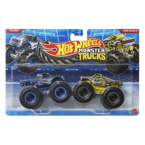 Hot Wheels Monster Truck Set 2 Masini The 909 Si Pure Muscle Scara 1 La 64