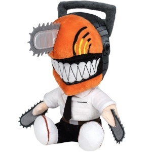 Jucarie din plus si material textil Chainsaw Man, 22 cm