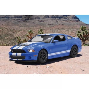 Masina Cu Telecomanda Ford Shelby Gt500 Albastru Cu Scara 1 La 14 - Img 7