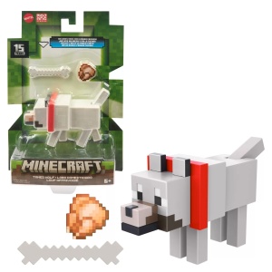 Minecraft Craft A Block Figurina Tamed Wolf 8Cm - Img 1