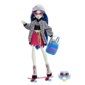 Monster High Papusa Ghoulia Yelps Cu Animalut Si Accesorii - Img 3