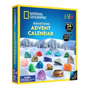 National Geographic - Set educativ Calendar de Craciun descopera roci si pietre pretioase cu 24 de surprize - Img 2