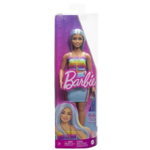 Papusa Barbie Fashionista Cu Par Auriu Si Top Sport - Img 2