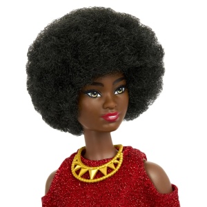 Papusa Barbie Fashionista Mulatra Cu Par Afro - Img 6