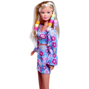Papusa Simba Steffi Love Hair Beads 29 cm cu accesorii - Img 3
