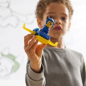 Patrula Catelusilor Action Pups Set Vehicul De Salvare Hoverboard Si Figurina Chase 5 Cm - Img 2