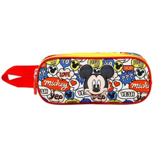 Penar 3D Mickey Mouse Yeah cu 2 compartimente, 22x9.5x8 cm - Img 2