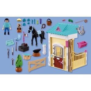 Playmobil - Jucarie de rol Grajd mic cu potcovar - Img 5