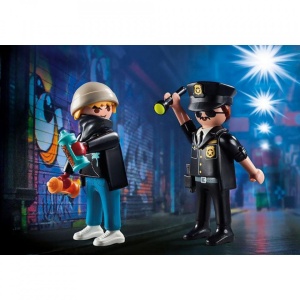Playmobil - Set 2 Figurine - Politist Si Artist - Img 2