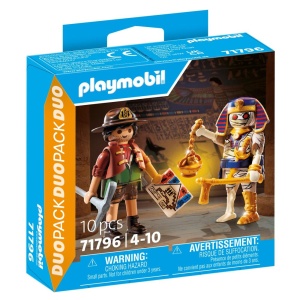 Playmobil - Set 2 figurine Vanator de comori si mumie - Img 2