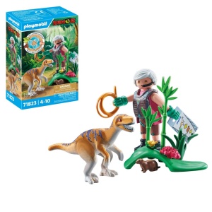 Playmobil - Velociraptor si cercetator Playmobil - Img 1