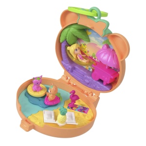 Polly Pocket Set Gentuta Animalut Ursulet Roz Cu Accesorii - Img 6