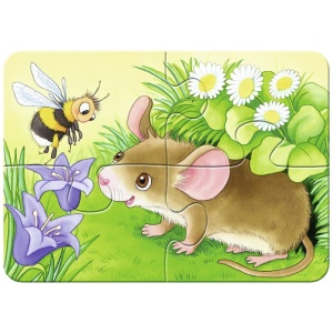 Primul Meu Puzzle Animale Din Padure, 2/4/6/8 Piese - Img 2