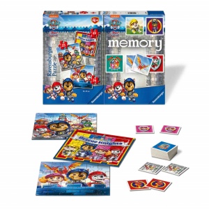 Puzzle + Joc Memory Patrula Catelusilor, 25/36/49 Piese - Img 3