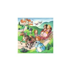 Puzzle Micile Printese, 3X49 Piese - Img 2