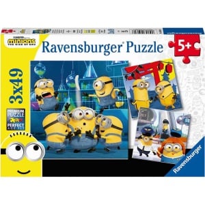 Puzzle Minions, 3X49 Piese - Img 1