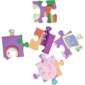 Puzzle Purcelusa Peppa, 15 Piese
