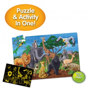 Puzzle Straluceste In Intuneric - Animale Salbatice - Img 3