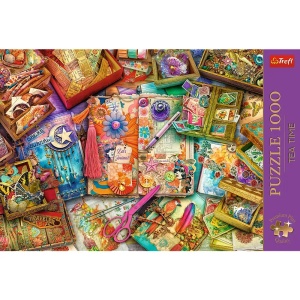 Puzzle Trefl 1000 Premium Plus Tea Time Un Birou Plin De Inspiratie - Img 3