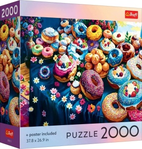 Puzzle Trefl 2000 Colectia Sua Gogosi Colorate Cu Poster Inclus