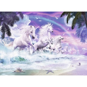 Puzzle Unicorni Pe Plaja, 150 Piese - Img 2