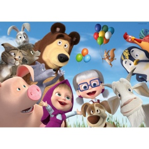 Ravensburger - Puzzle mare de podea Masha si ursul 24 piese - Img 2