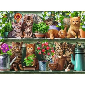Ravensburger - Puzzle pisici pe raft 500 piese design nou - Img 2