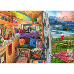 Ravensburger - Puzzle priveliste din rulota 1000 piese design nou - Img 2
