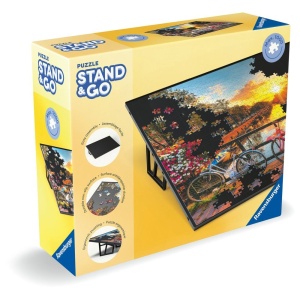Ravensburger - Suport portabil pentru puzzle cu design elegant negru pentru puzzle orizontal de 50 x 70 cm - Img 2
