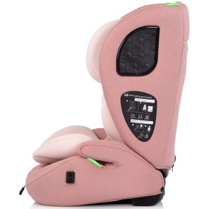 Scaun auto Chipolino Tycoon I-Size 76-150 cm pink marshmallow - Img 4