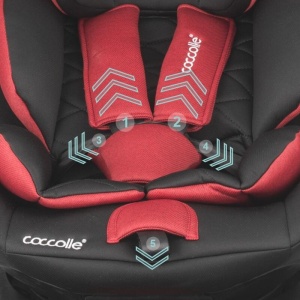 Scaun auto iSize 40-150 cm C Vigo Poppy red+Coccolle oglinda auto rear-facing - Img 5