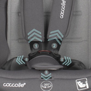 Scaun auto iSize 40-150 cm Coccolle Nyota Diamond black - Img 5