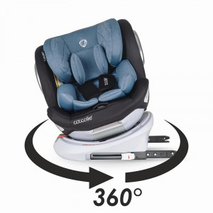 Scaun auto rotativ 0-36 kg Coccolle Lyra Celestial Blue - Img 2