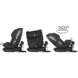 Scaun auto rotativ iSize Coccolle Velsa Jet black - Img 3