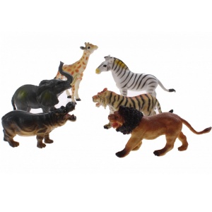 Set 6 figurine din cauciuc - Animale salbatice - Img 4
