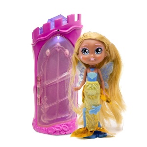Set de joaca cu papusa sirena Bright Fairy Friends, castel si accesorii - Img 4