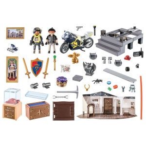 Set de joaca Playmobil Calendar Craciun Furt La Muzeul Politiei - Img 3