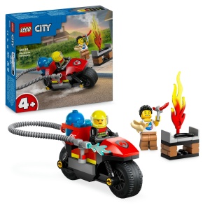 Set LEGO City - Motocicleta de pompieri (60410)