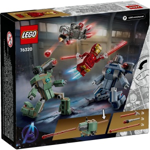 Set LEGO Marvel Super Heroes - Iron Man si War Machine vs dronele Hammer (76320) - Img 3