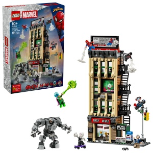 Set LEGO Marvel Super Heroes - Omul Păianjen vs Mysterio: Daily Bugle (76342)