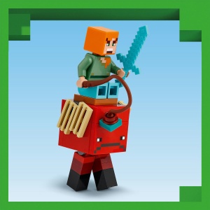 Set LEGO Minecraft - Batalie deasupra lavei în Nether (21266) - Img 3