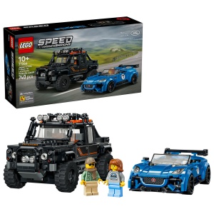 Set LEGO Speed Champions - Jaguar Project 7 și Land Rover Defender (77264)