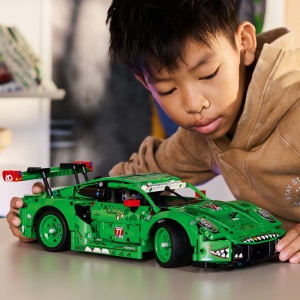Set LEGO Technic - Mașina Porsche 911 GT3 R REXY AO Racing (42224) - Img 4