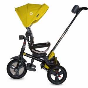 Tricicleta multifunctionala 4in1 cu sezut reversibil Coccolle Velo Mustar - Img 8