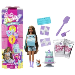 Barbie Papusa Party Unboxed Reveal Bruneta - Img 5