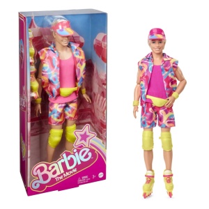 Barbie The Movie Papusa Ken Cu Patine Cu Rotile - Img 5