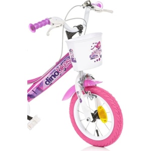 Bicicleta copii Dino Bikes 12" Fairy roz - Img 2