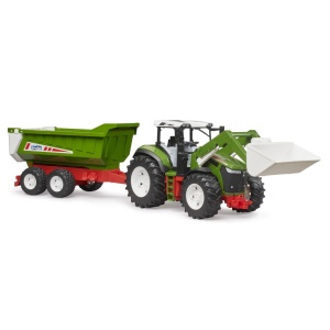 Bruder Tractor Roadmax cu incarcator frontal si remorca basculabila - Img 3
