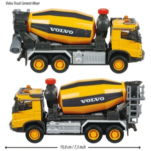 Camion betoniera Majorette Volvo Cement Mixer - Img 3